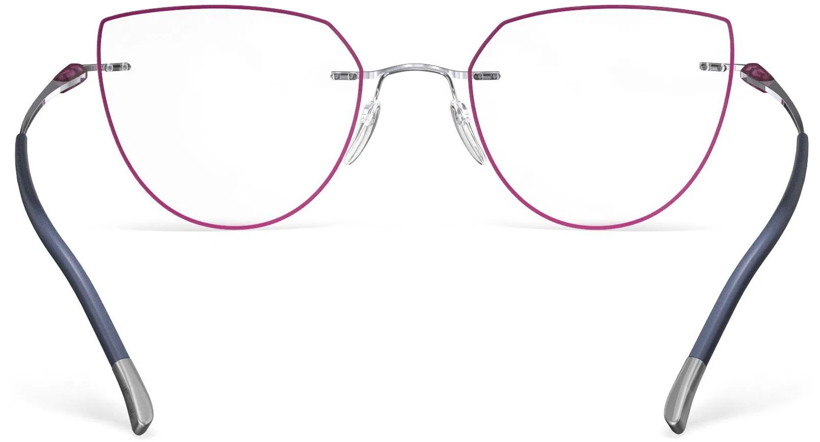 Silhouette Purist Color Groove Demo Rimless 5561 Eyeglasses - view 121